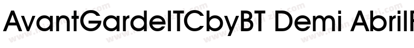 AvantGardeITCbyBT Demi AbrilFatface字体转换